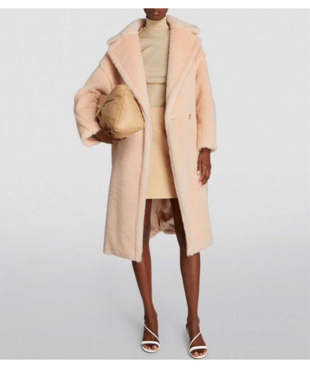 MAX MARA Бежевая шерстяная шуба, фото 6