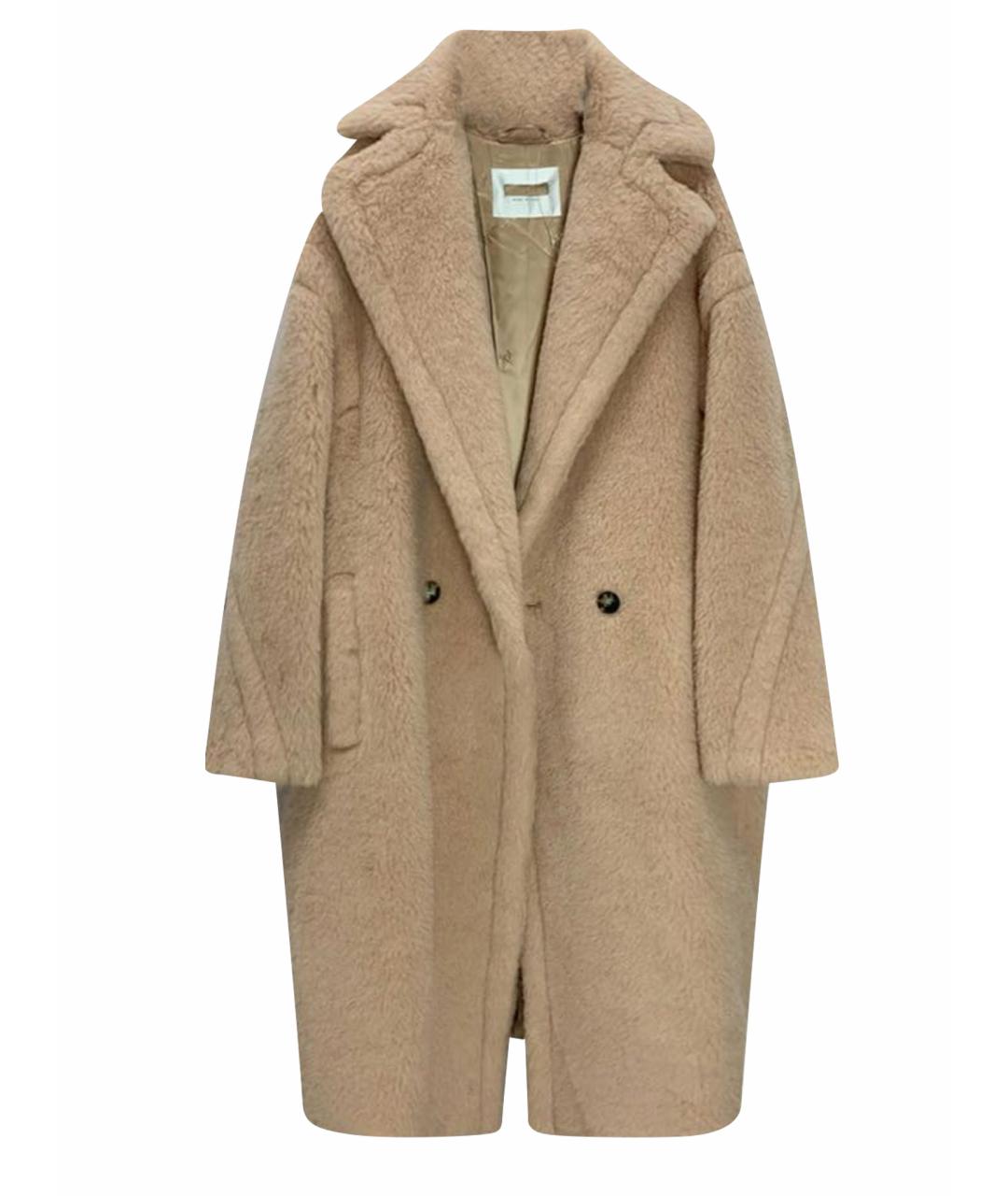 MAX MARA Бежевая шерстяная шуба, фото 1