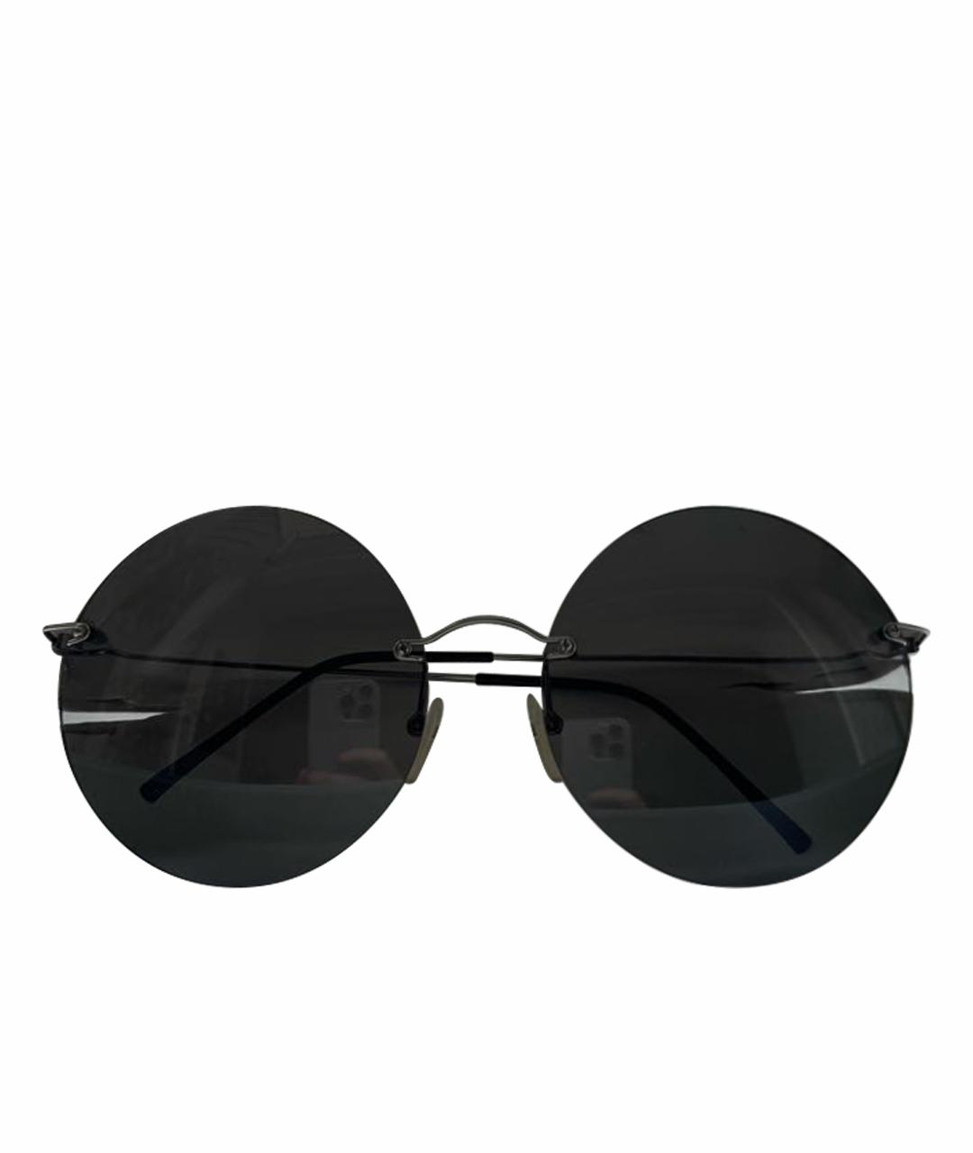 MAISON MARGIELA Серые металлические солнцезащитные очки, фото 1