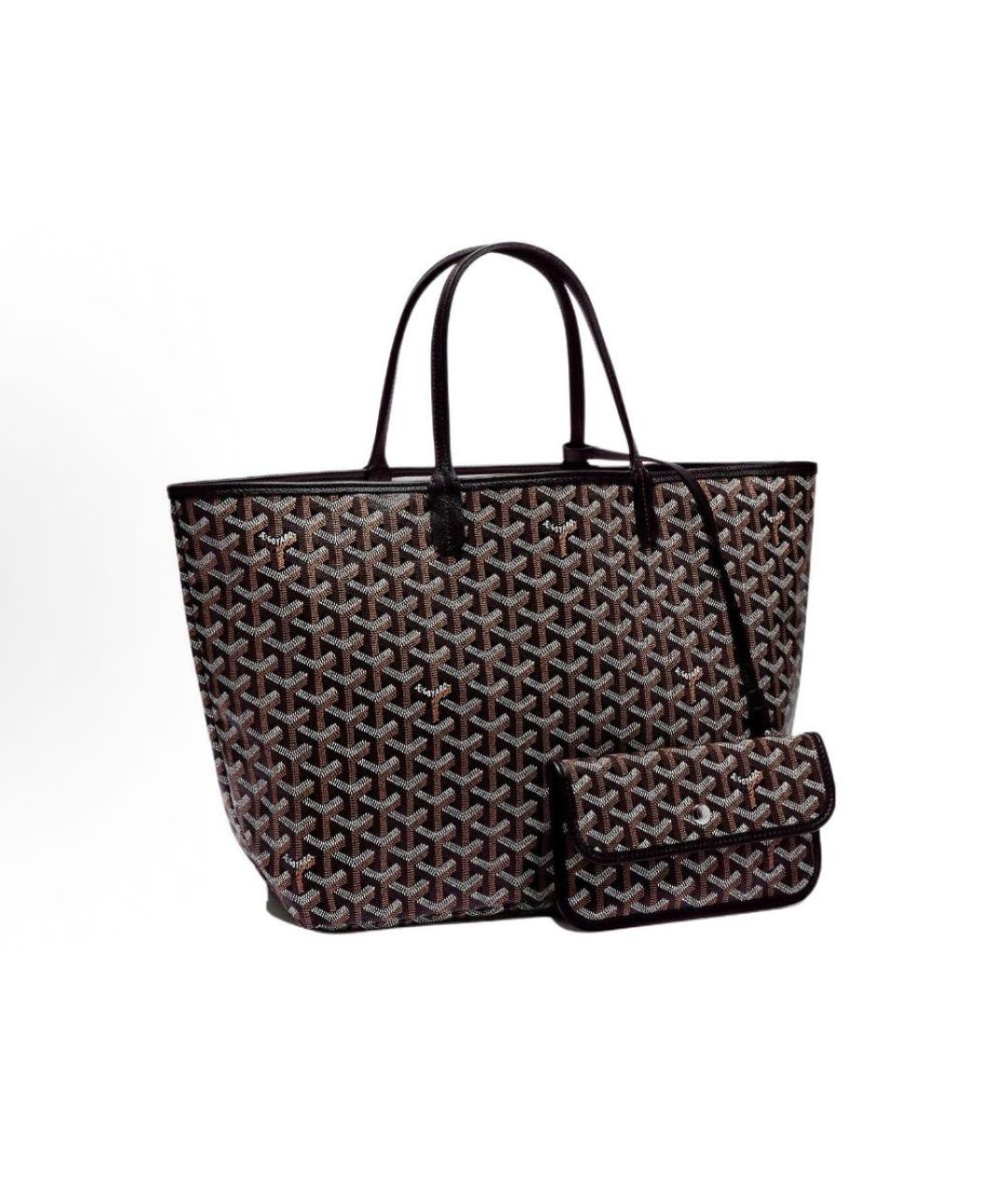 GOYARD Черная кожаная сумка тоут, фото 1