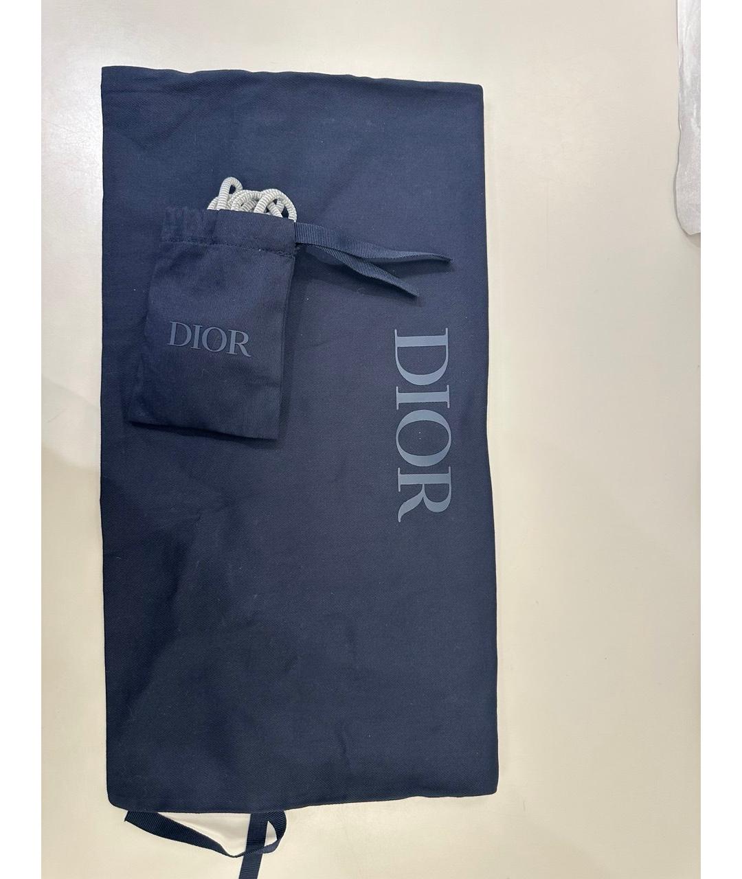 CHRISTIAN DIOR Серые текстильные низкие кроссовки / кеды, фото 9