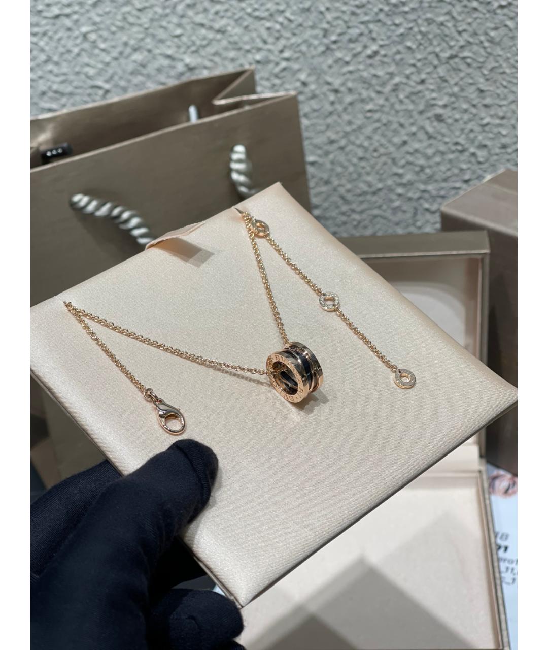 BVLGARI Золотая подвеска из розового золота, фото 5