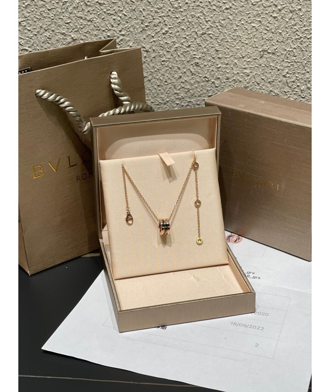 BVLGARI Золотая подвеска из розового золота, фото 2