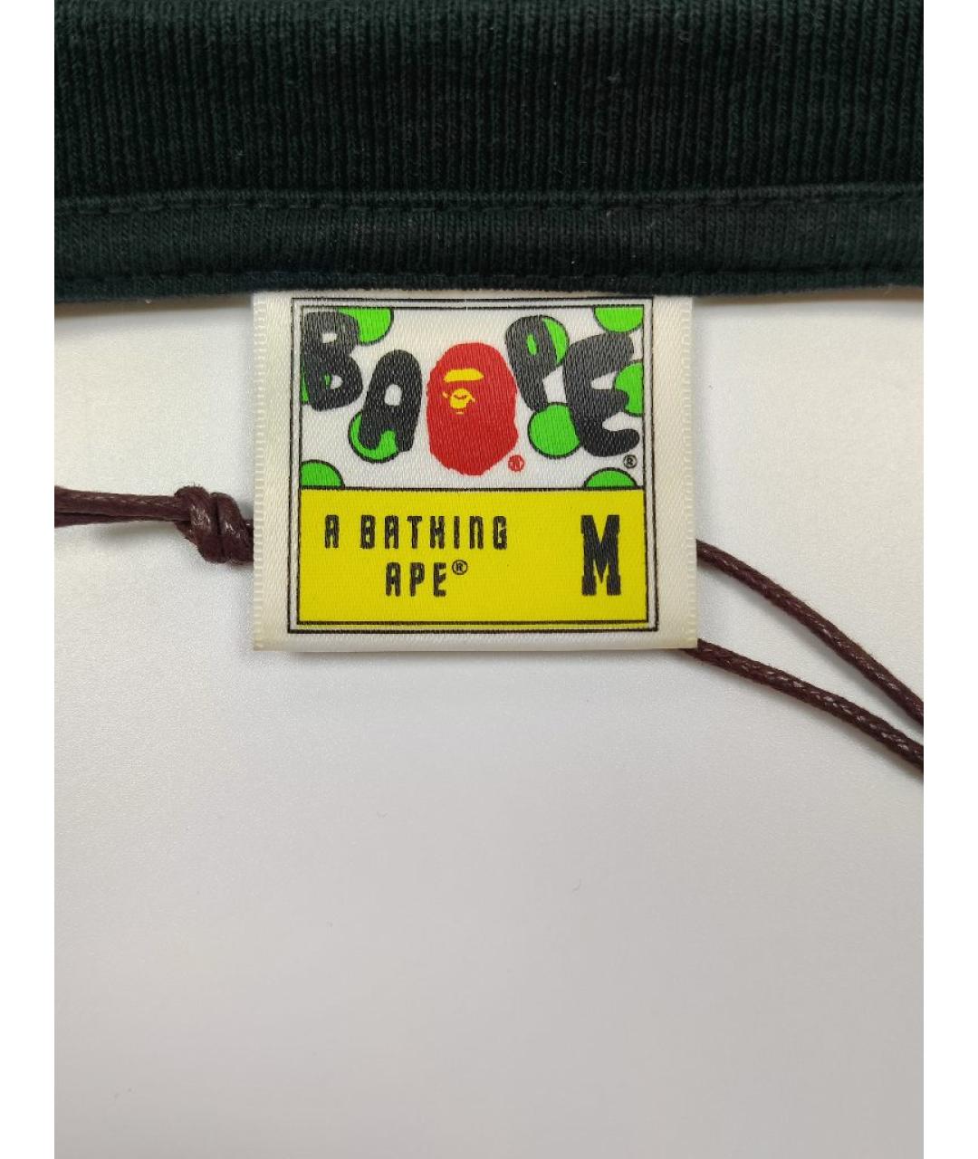 A BATHING APE Черная хлопковая футболка, фото 5