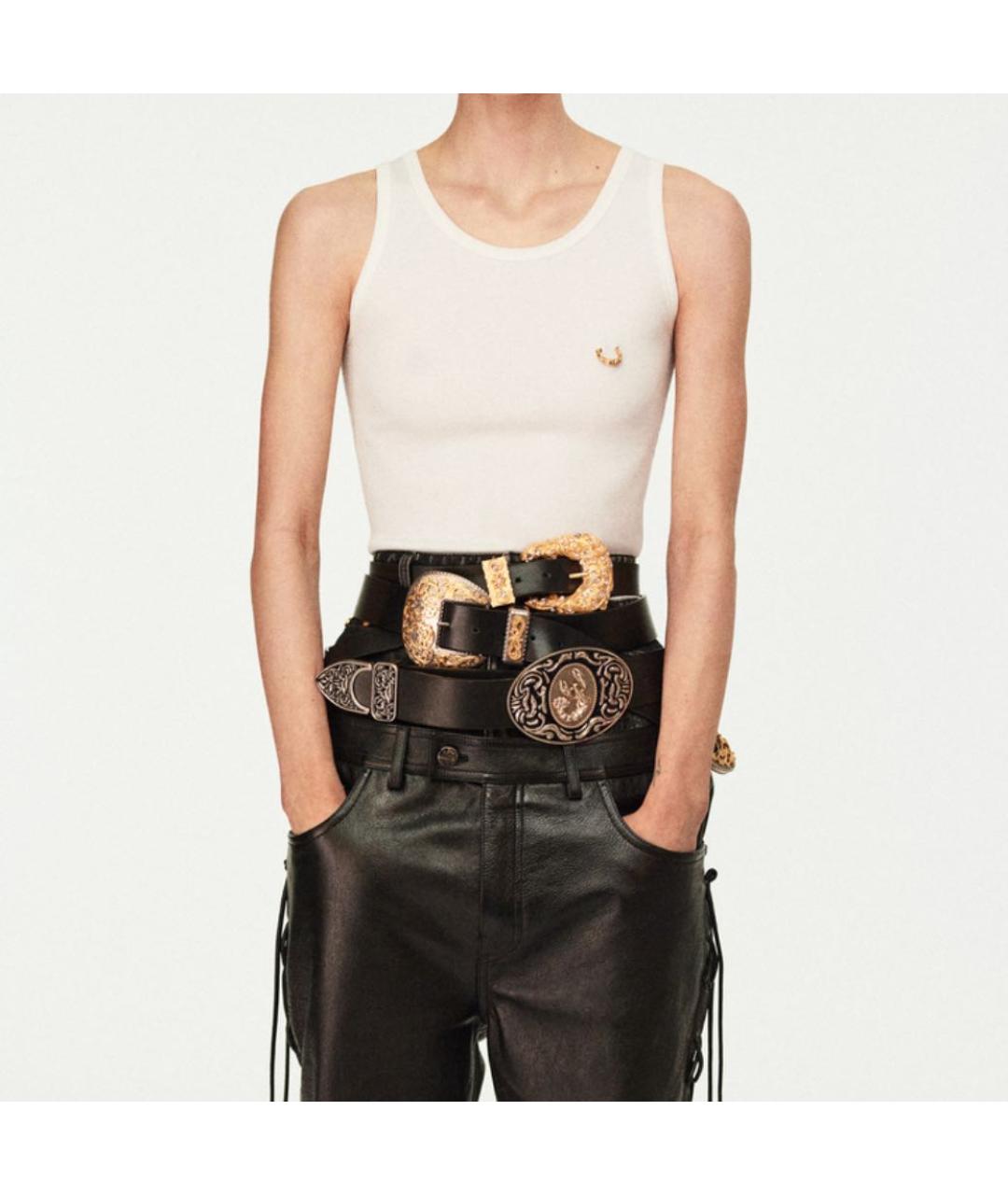 SCHIAPARELLI Бежевая шелковая майка, фото 4