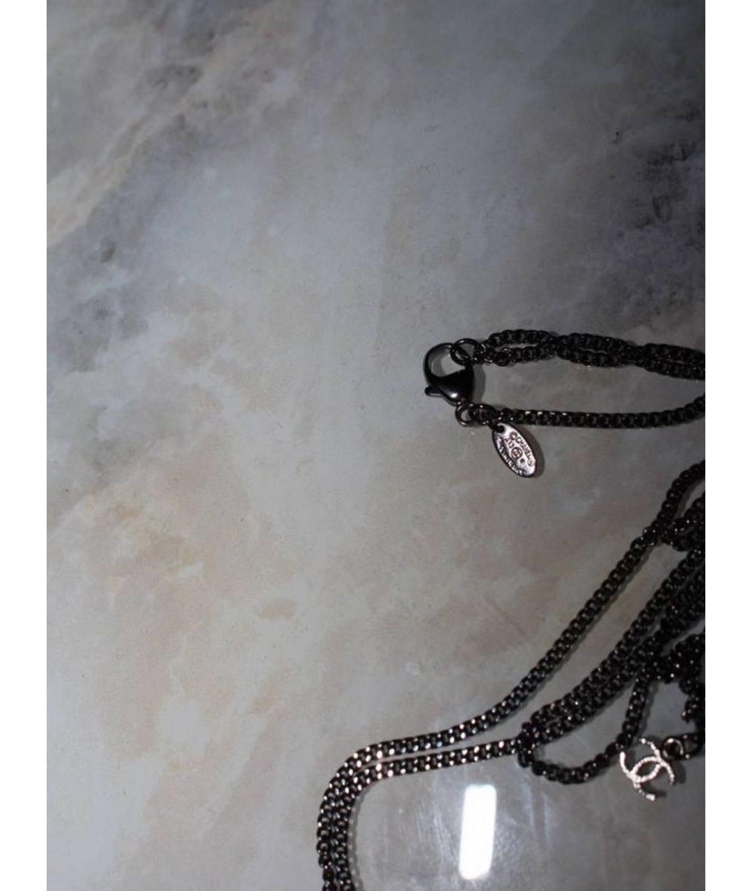 CHANEL Черная подвеска, фото 3