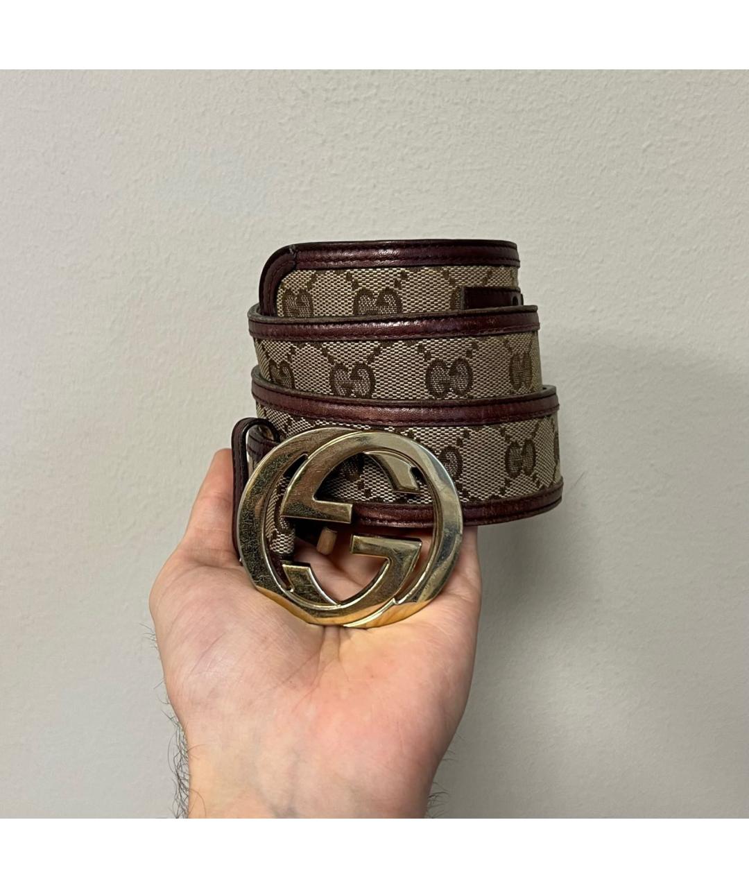 GUCCI Бежевый ремень, фото 4