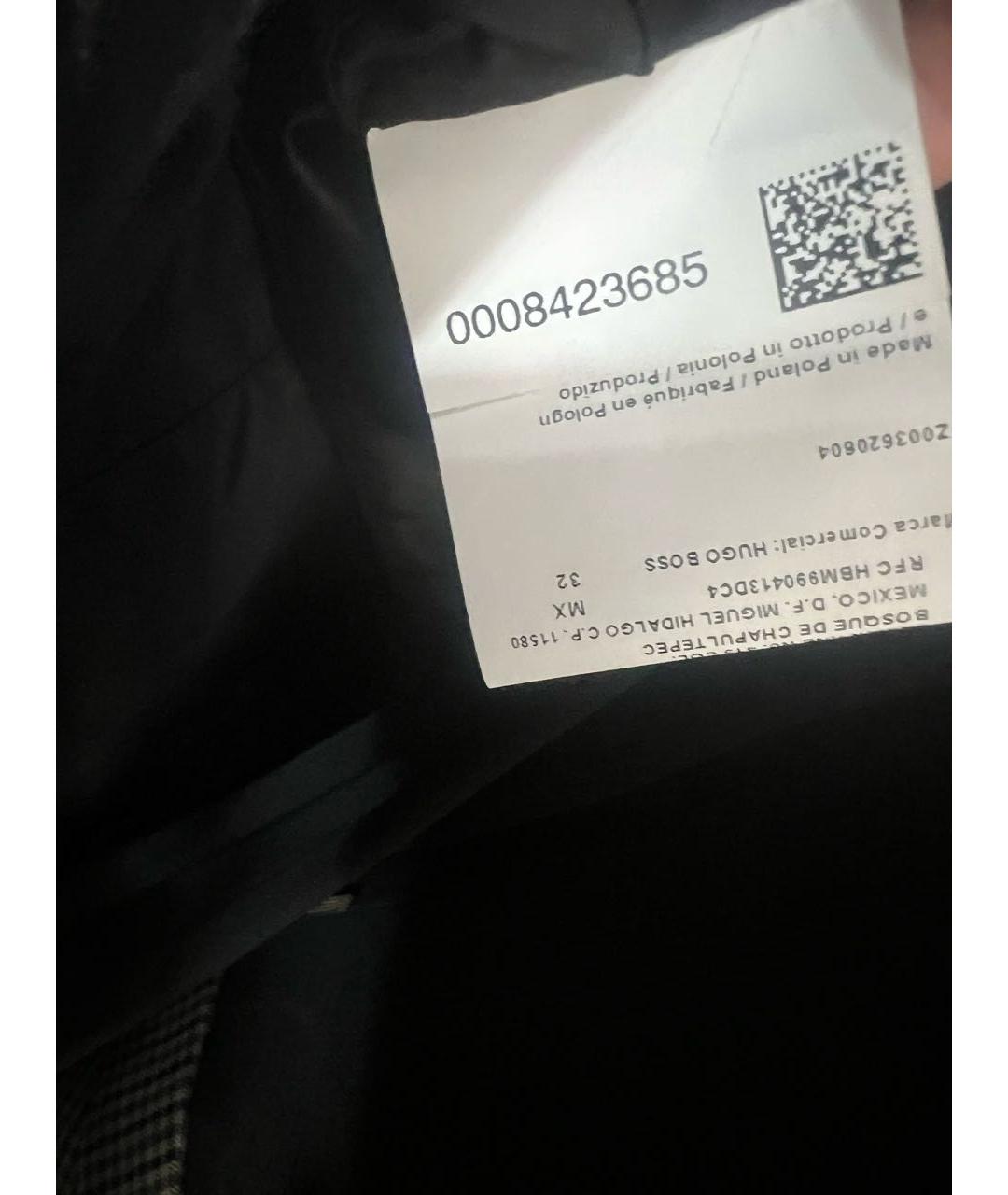HUGO BOSS Мульти полиэстеровый жакет/пиджак, фото 5