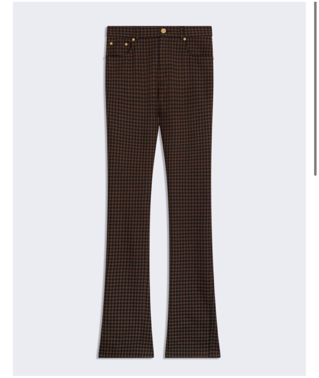 SCHIAPARELLI Коричневые шерстяные брюки узкие, фото 5