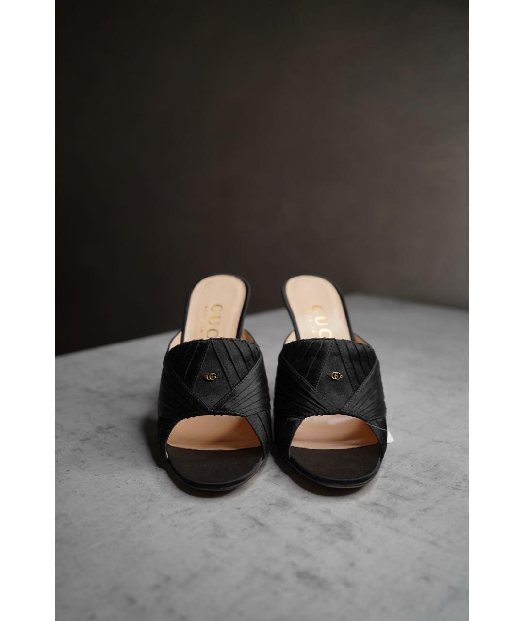 GUCCI Черные мюли, фото 2