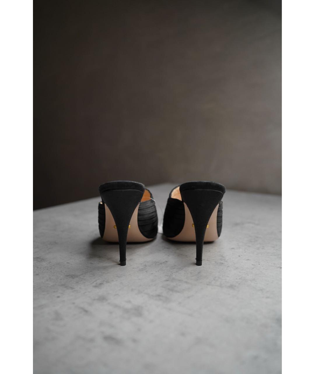 GUCCI Черные мюли, фото 6