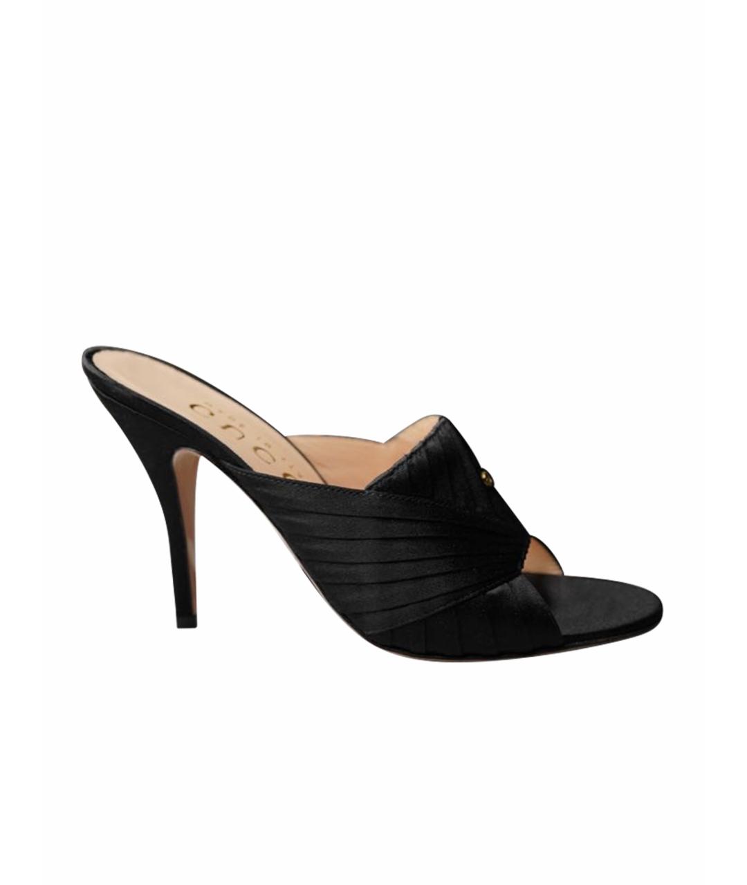GUCCI Черные мюли, фото 1