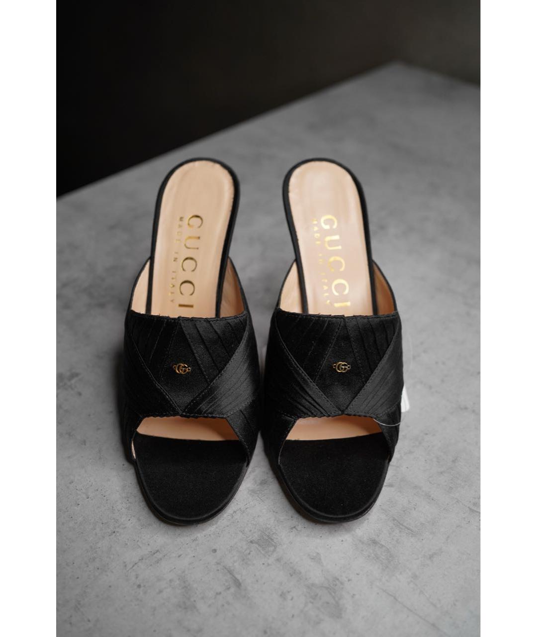 GUCCI Черные мюли, фото 3