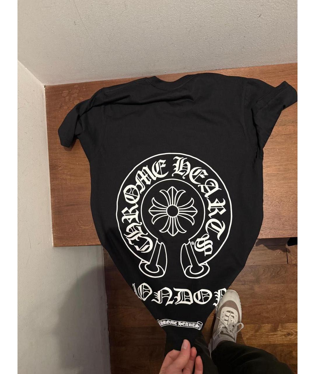 CHROME HEARTS Черная футболка, фото 4