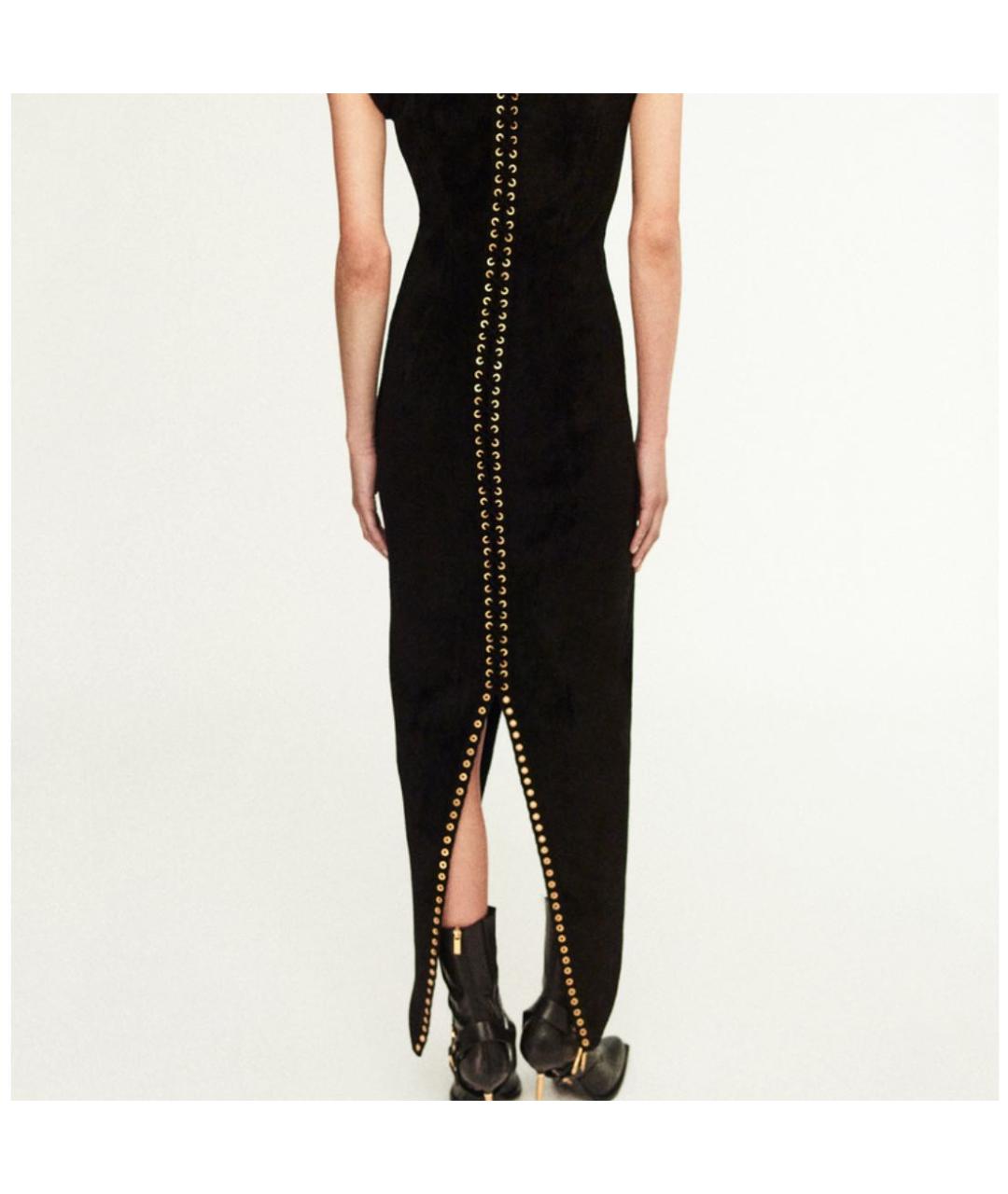 SCHIAPARELLI Черное вискозное вечернее платье, фото 3