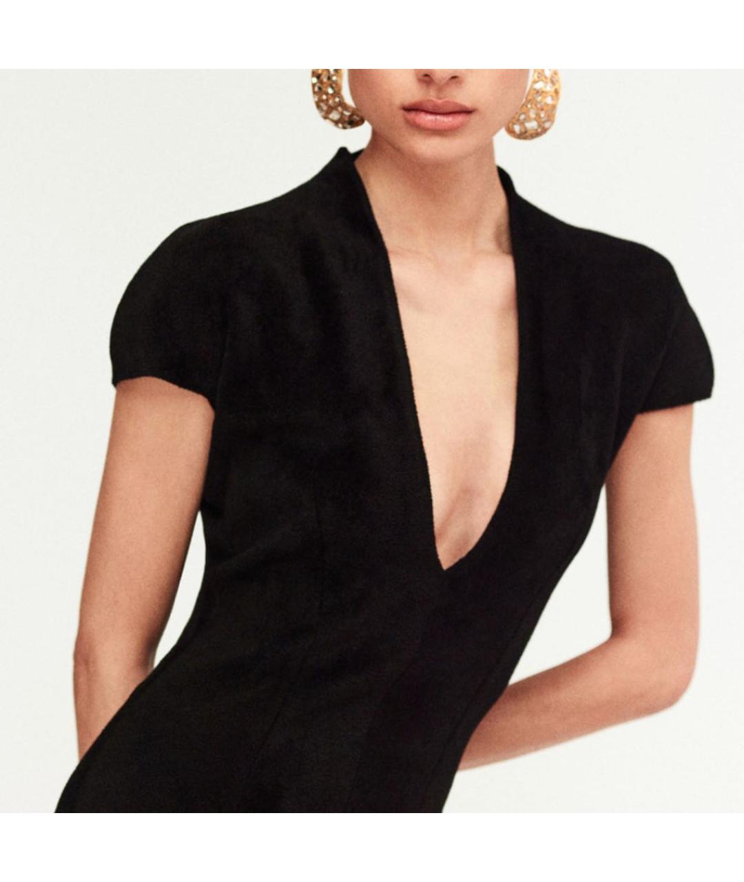 SCHIAPARELLI Черное вискозное вечернее платье, фото 5