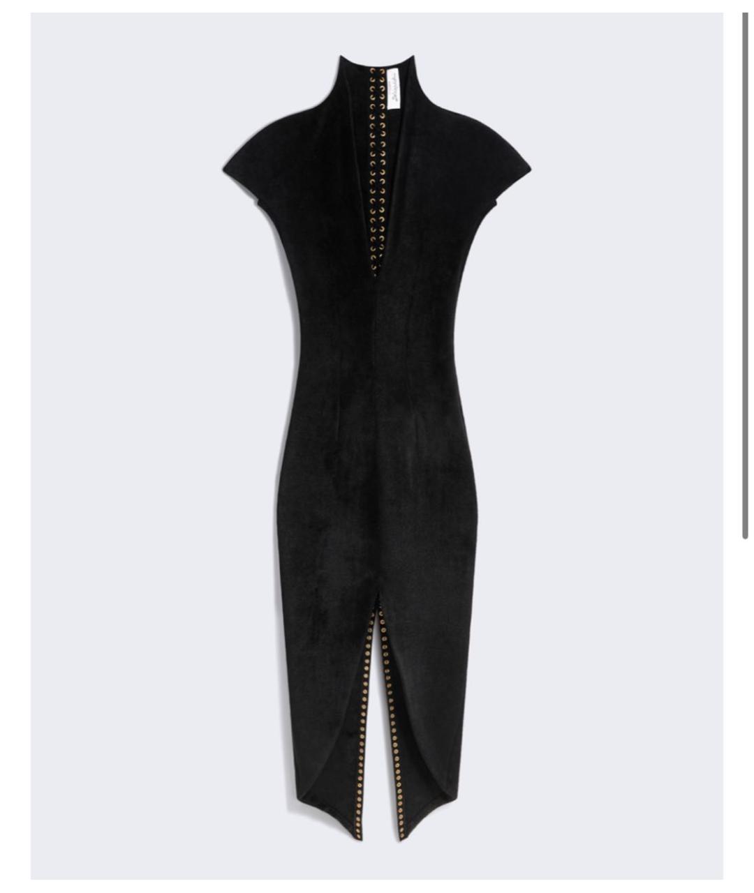 SCHIAPARELLI Черное вискозное вечернее платье, фото 6