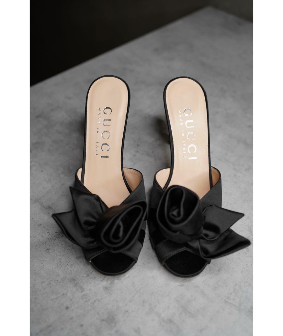 GUCCI Черные мюли, фото 7