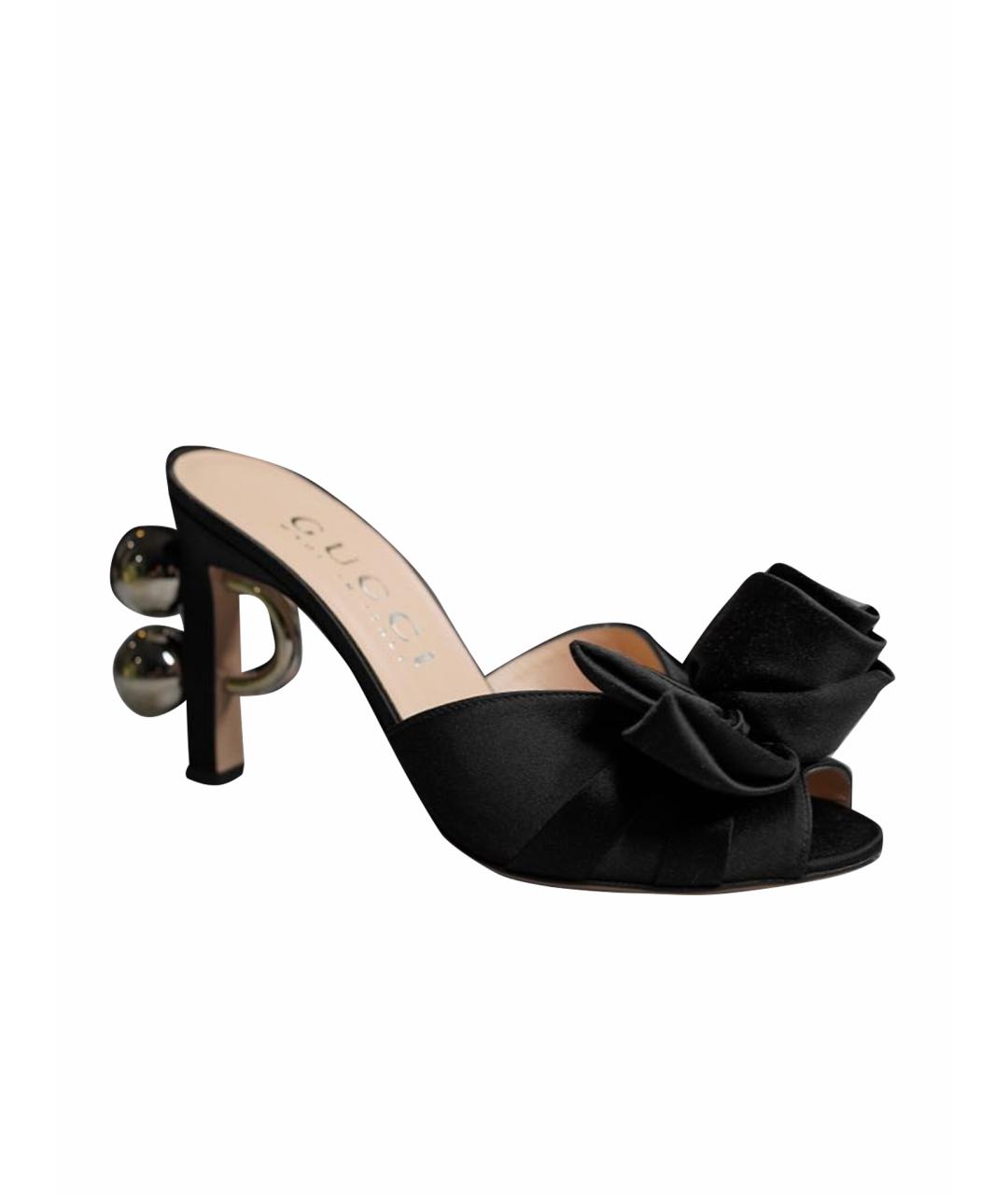 GUCCI Черные мюли, фото 1