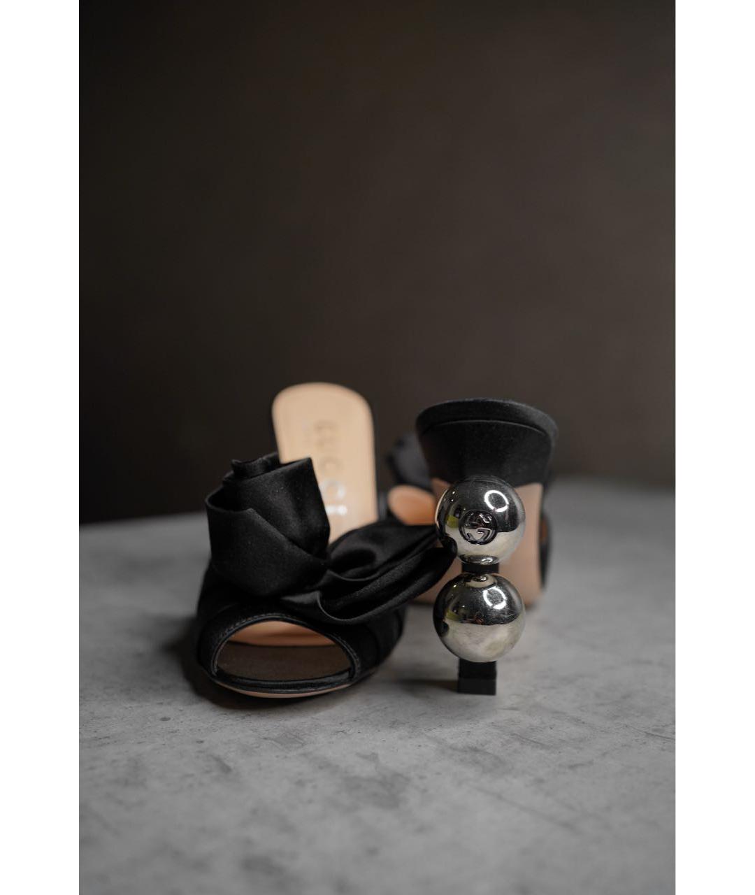 GUCCI Черные мюли, фото 6