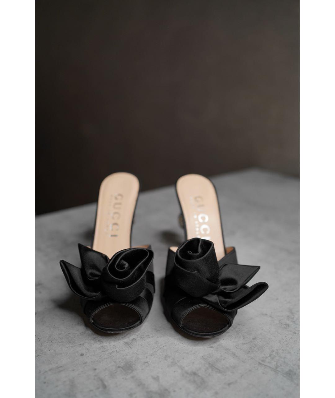 GUCCI Черные мюли, фото 2