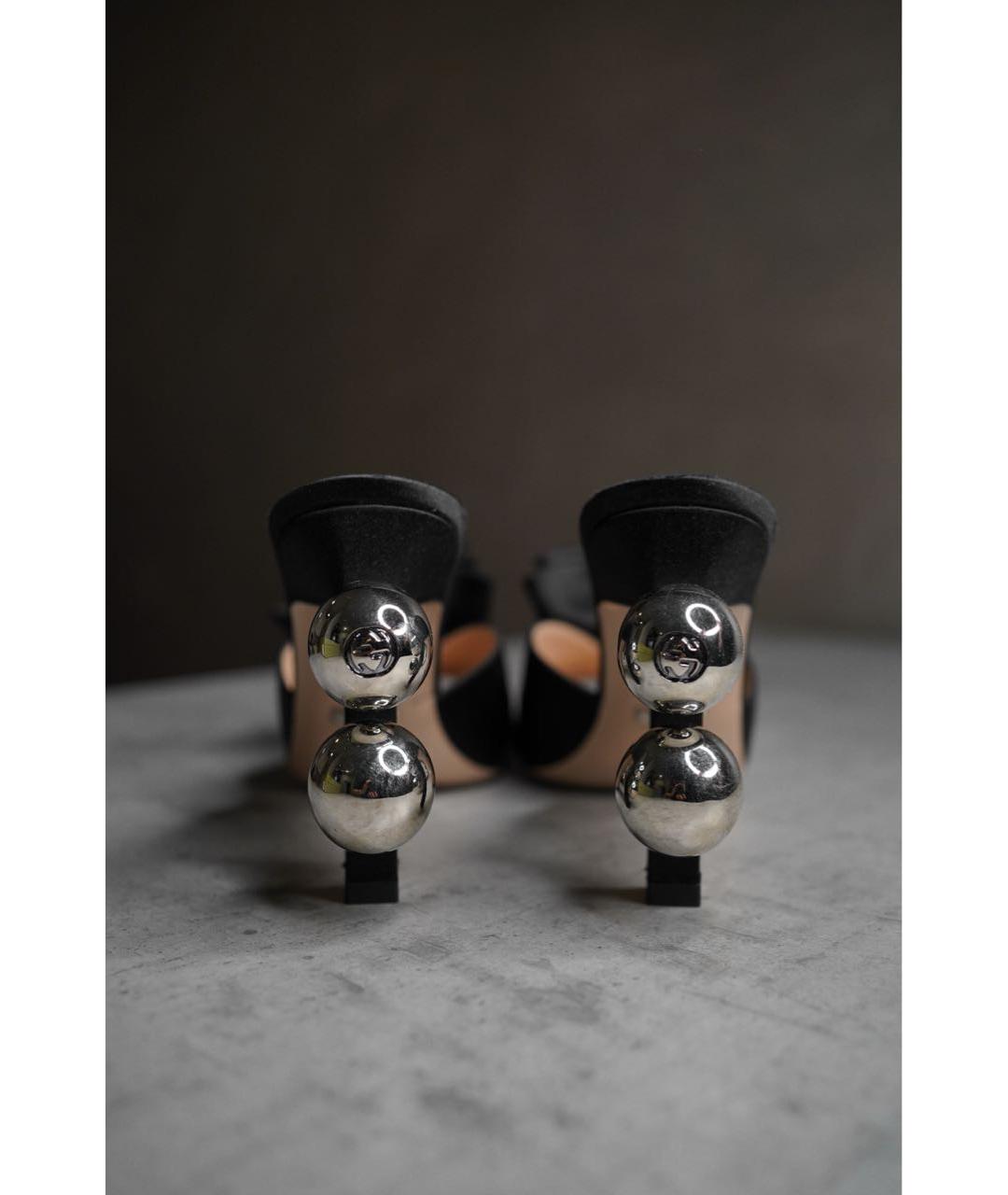 GUCCI Черные мюли, фото 4