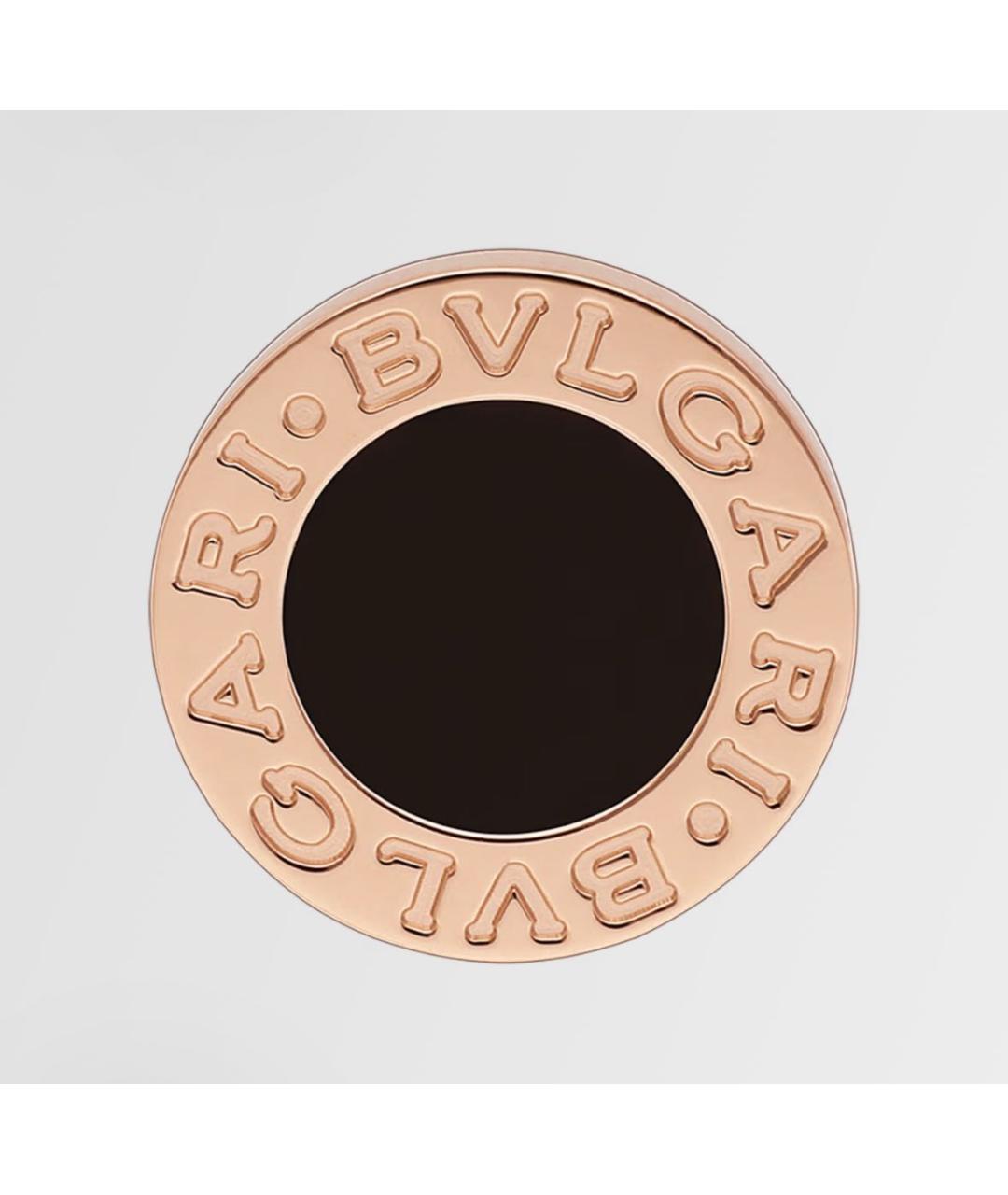 BVLGARI Черные серьги из розового золота, фото 4