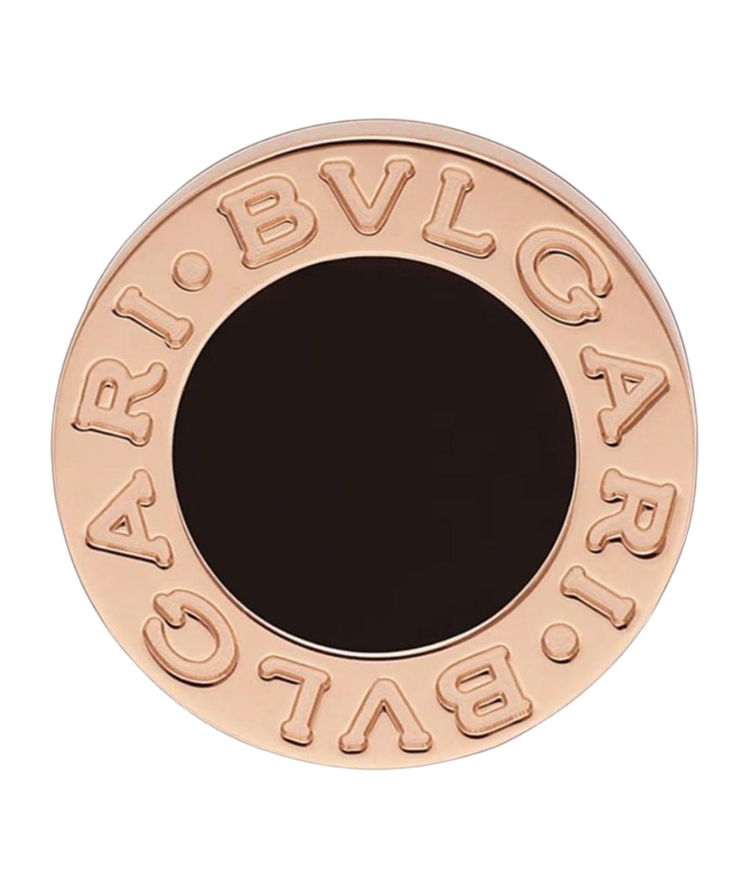BVLGARI Черные серьги из розового золота, фото 1