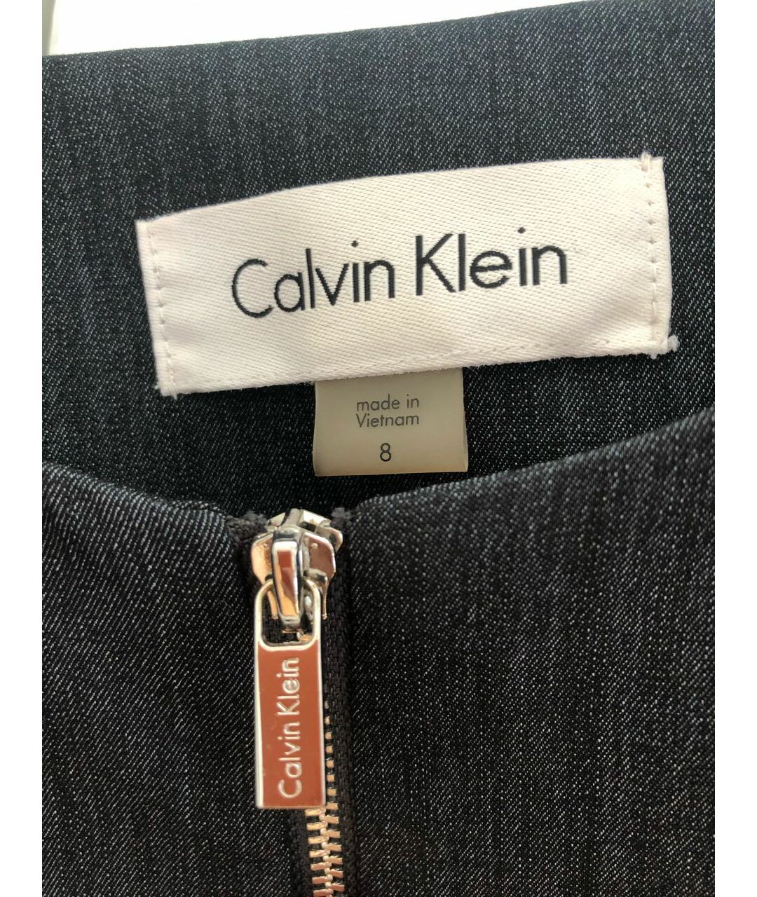 CALVIN KLEIN Антрацитовый вискозный жакет/пиджак, фото 4