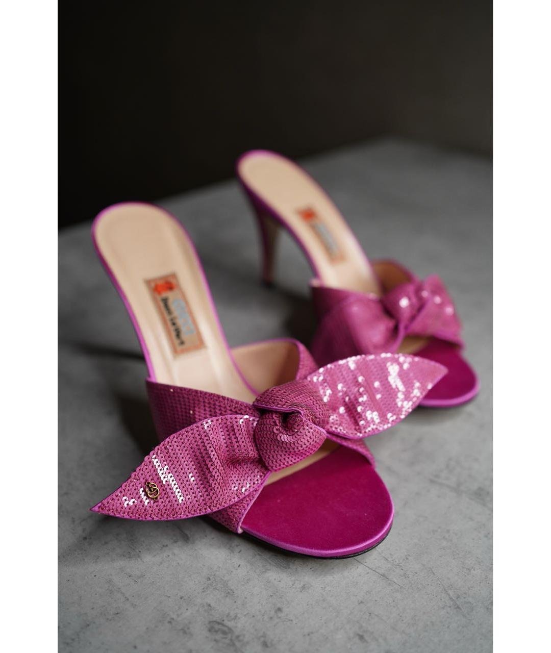 GUCCI Розовые мюли, фото 2