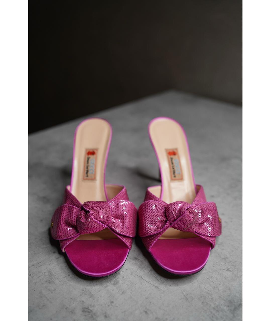 GUCCI Розовые мюли, фото 4