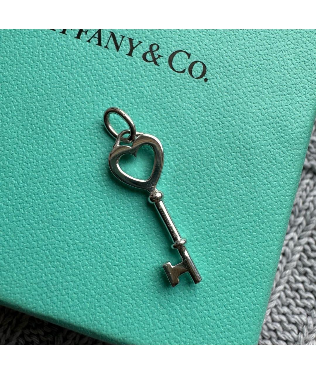TIFFANY&CO Серый кулон из белого золота, фото 5