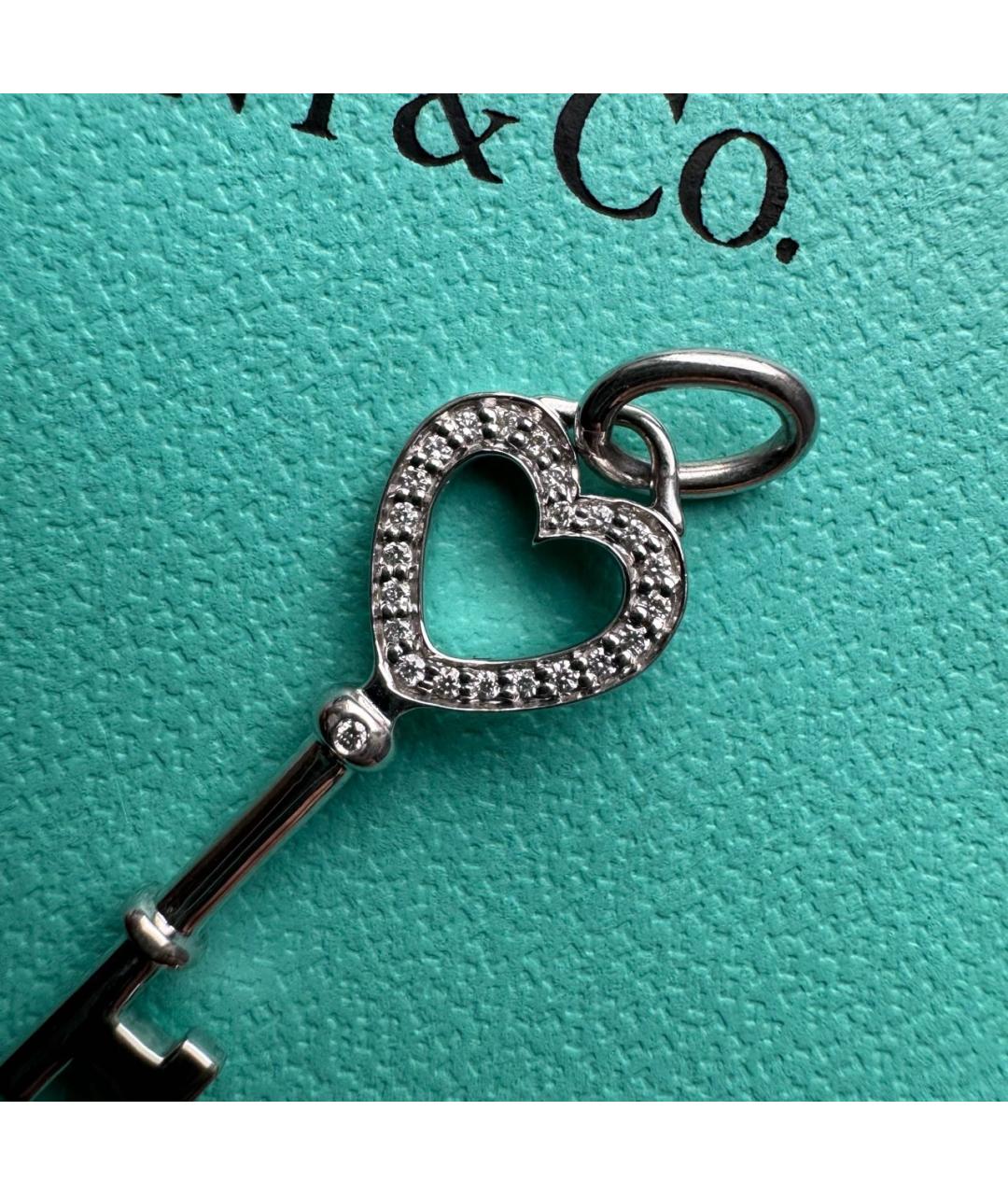 TIFFANY&CO Серый кулон из белого золота, фото 4