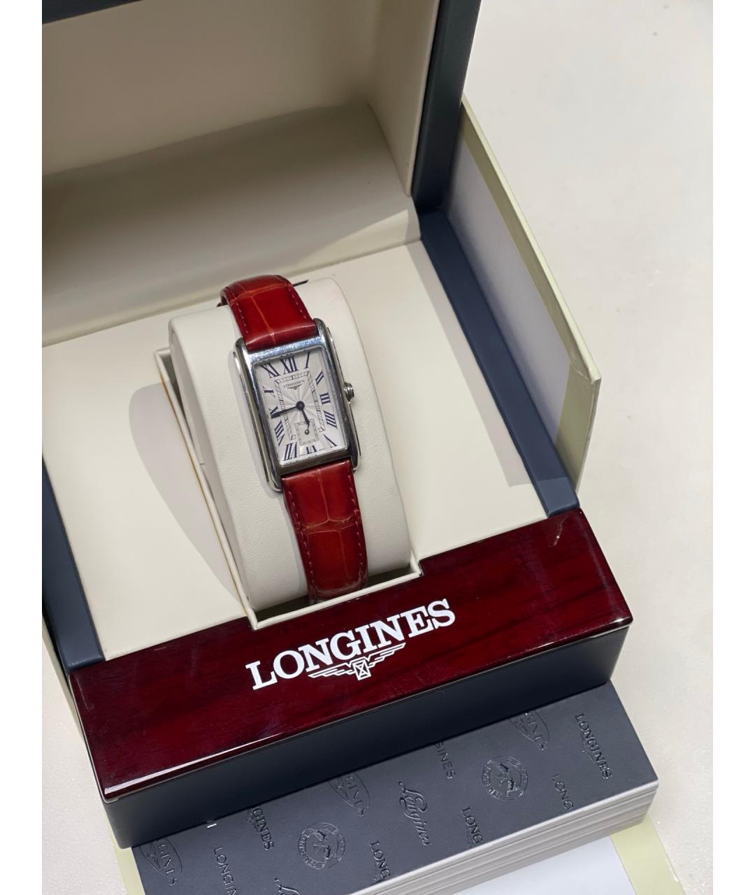 LONGINES Белые металлические часы, фото 8