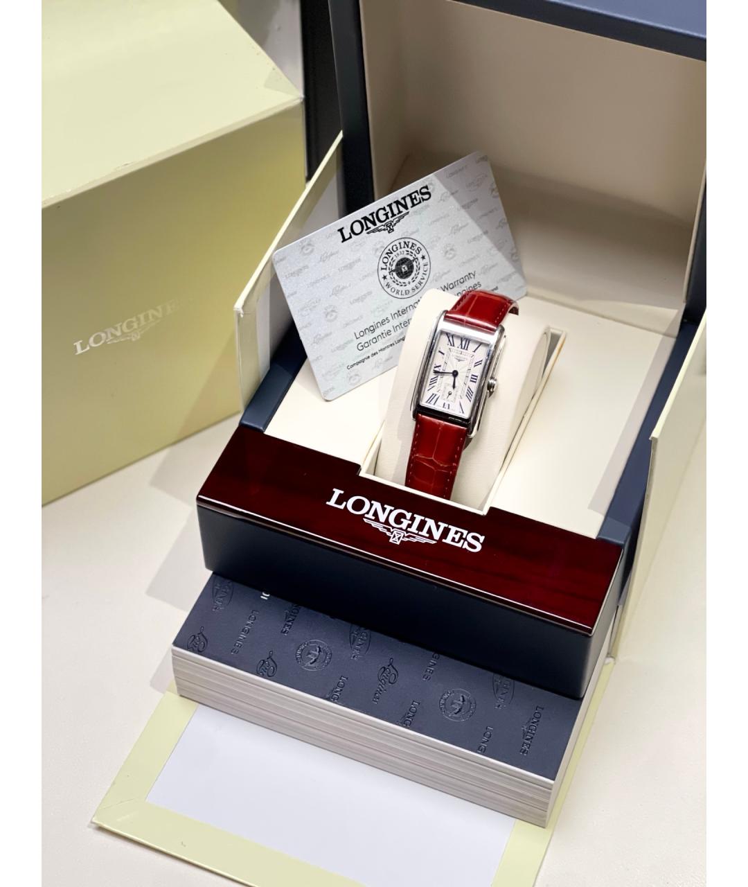 LONGINES Белые металлические часы, фото 2