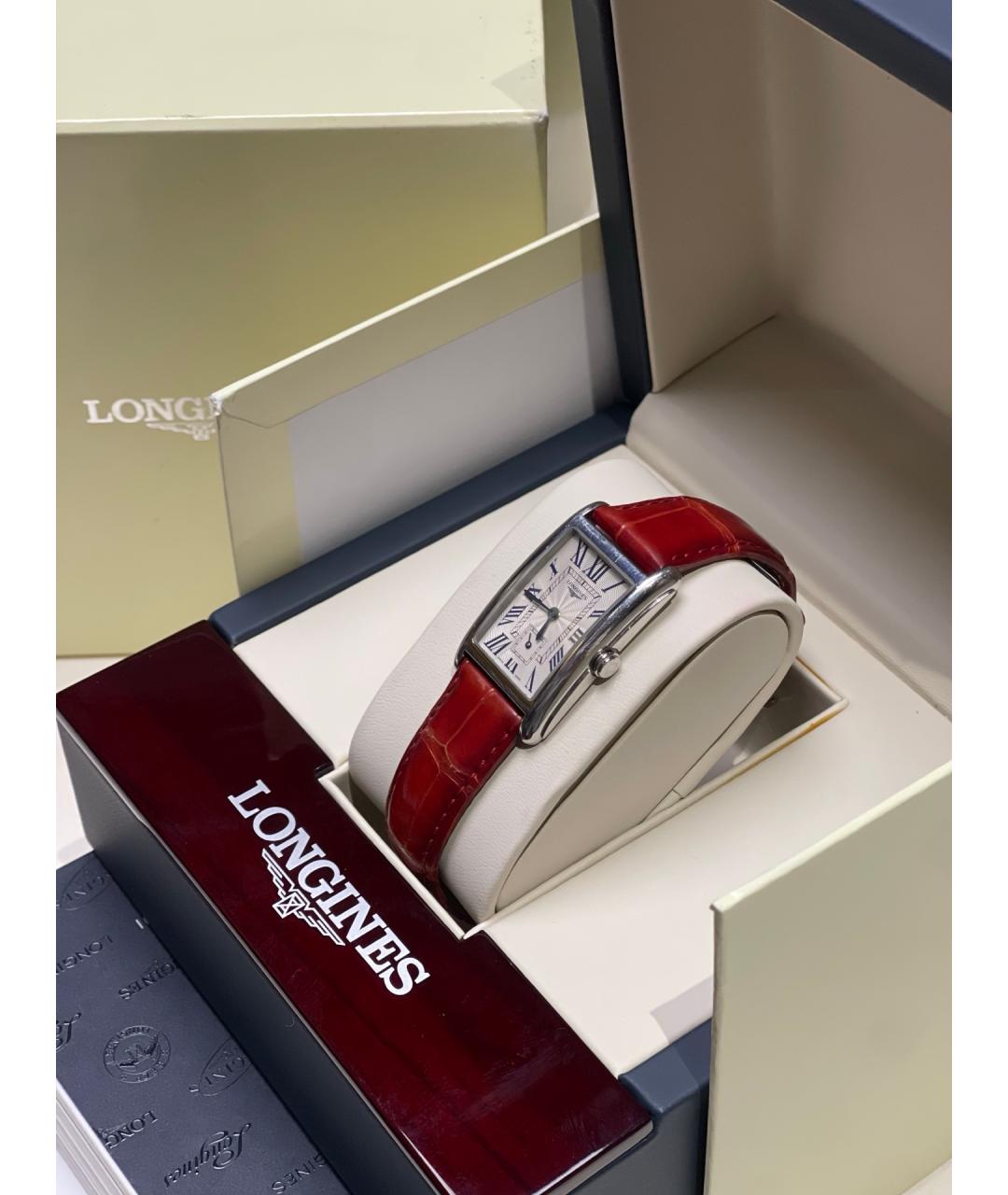 LONGINES Белые металлические часы, фото 5