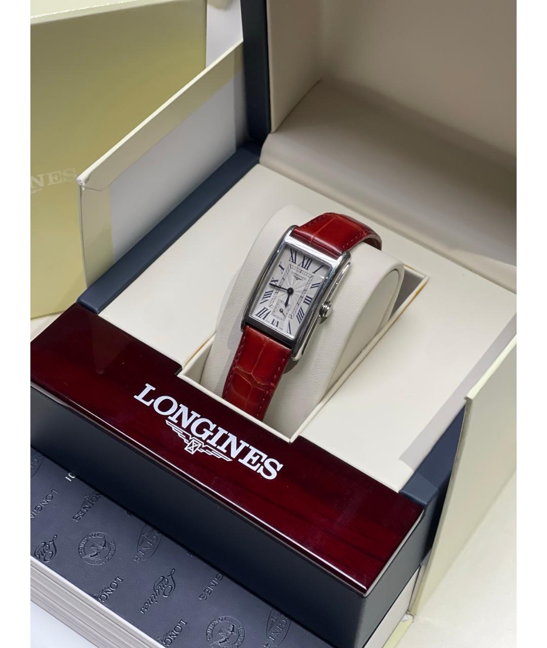 LONGINES Белые металлические часы, фото 6
