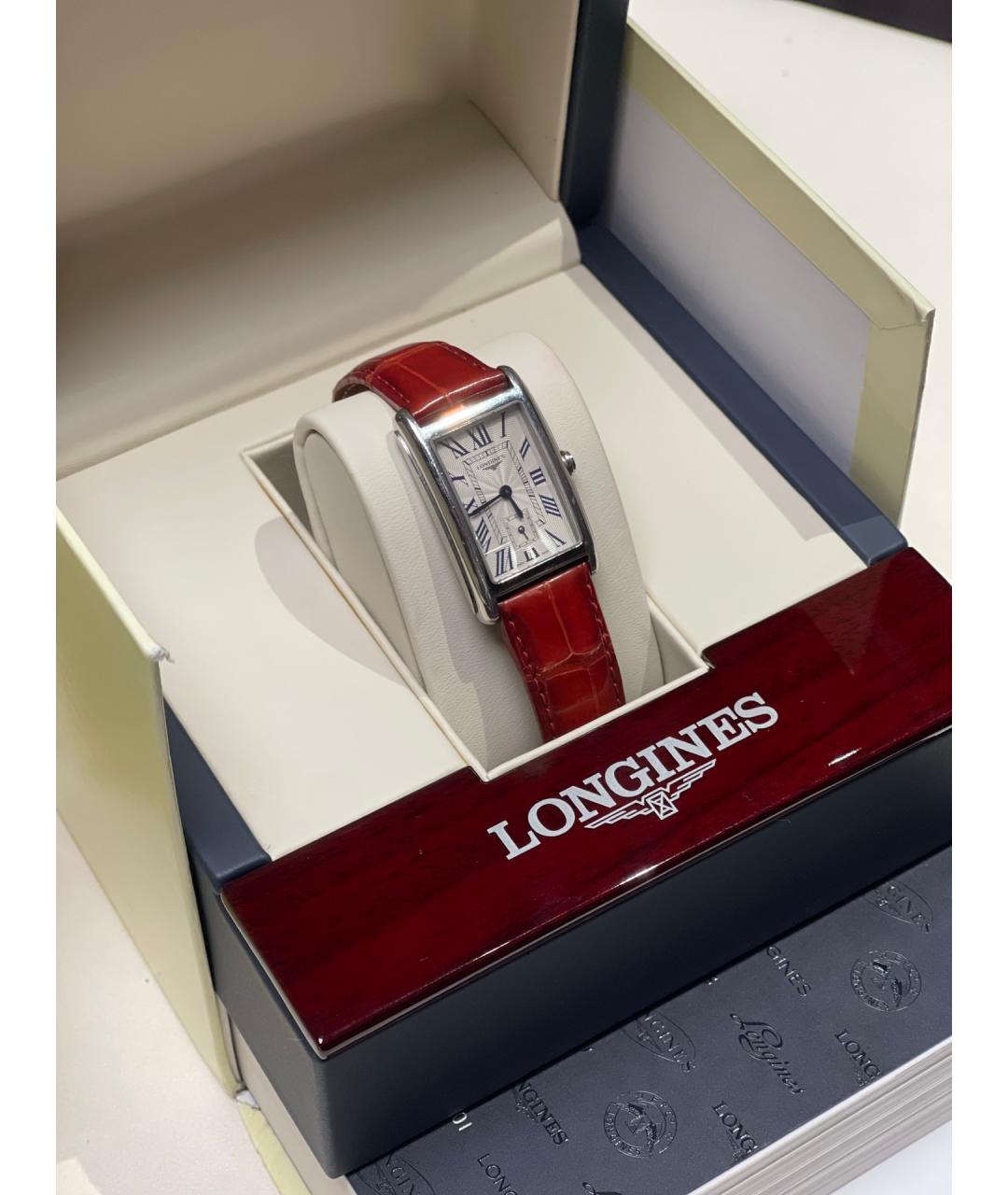 LONGINES Белые металлические часы, фото 3