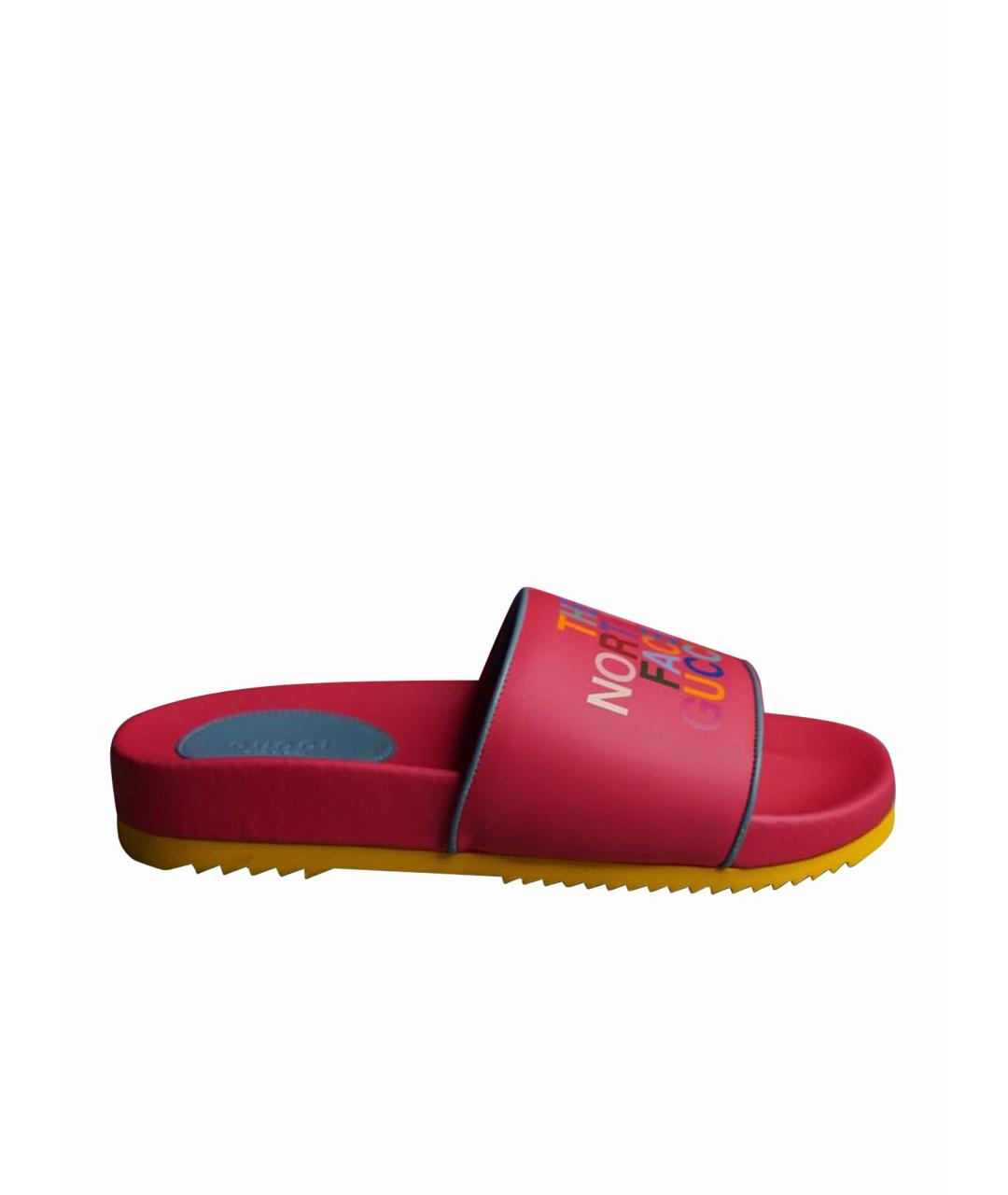 GUCCI Розовые шлепанцы, фото 1