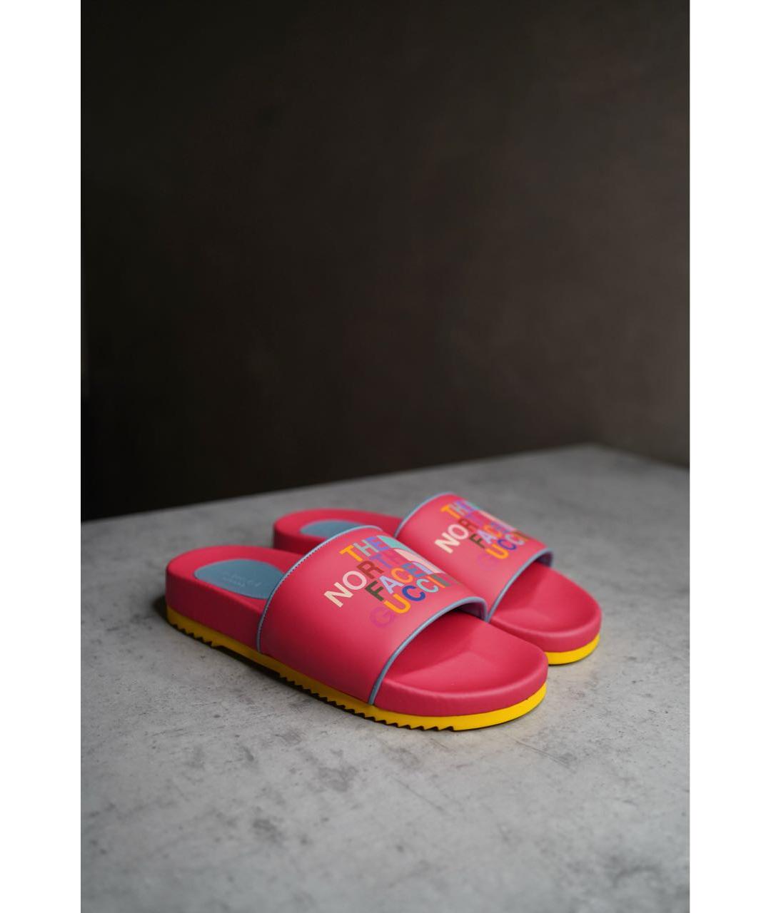 GUCCI Розовые шлепанцы, фото 2