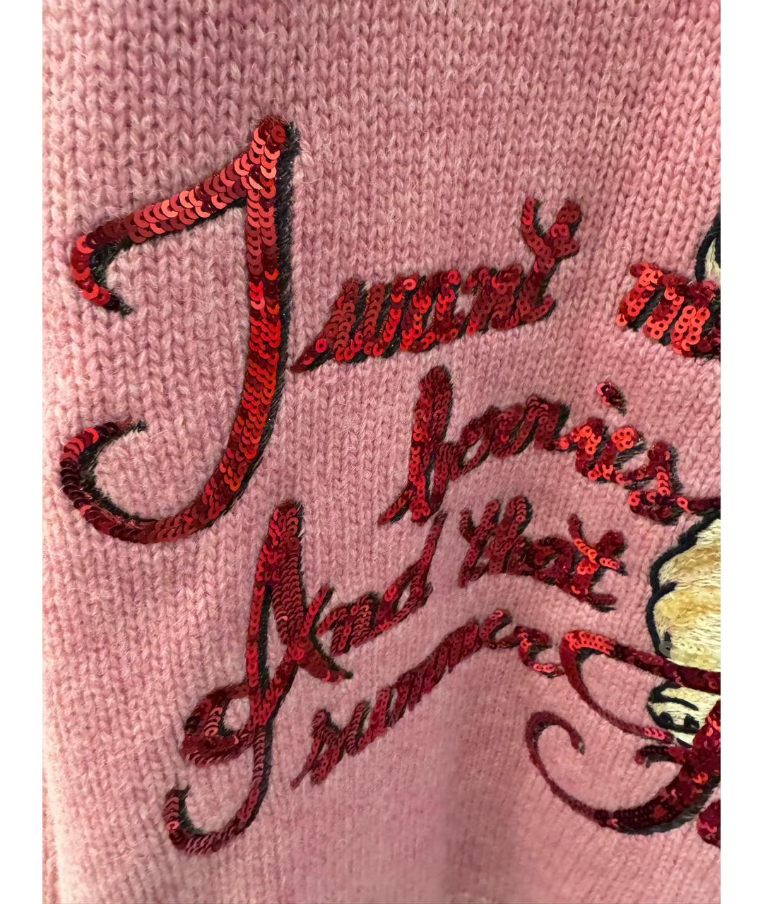 GUCCI Розовый шерстяной джемпер / свитер, фото 5