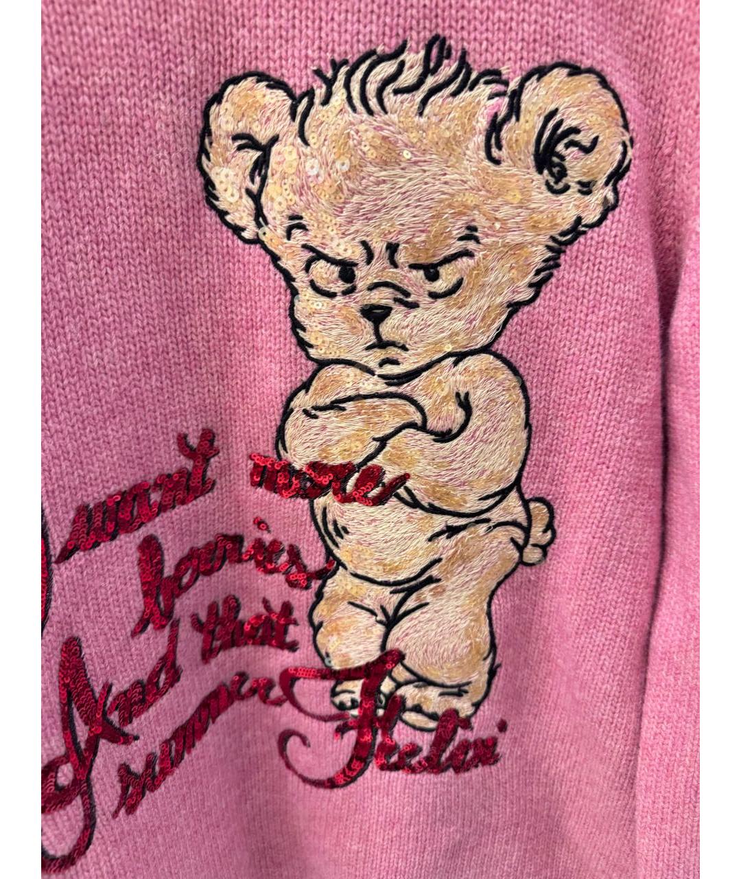 GUCCI Розовый шерстяной джемпер / свитер, фото 3