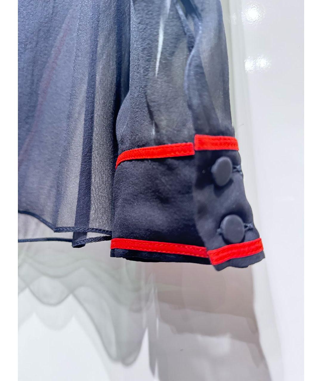GIVENCHY Черная шелковая блузы, фото 4