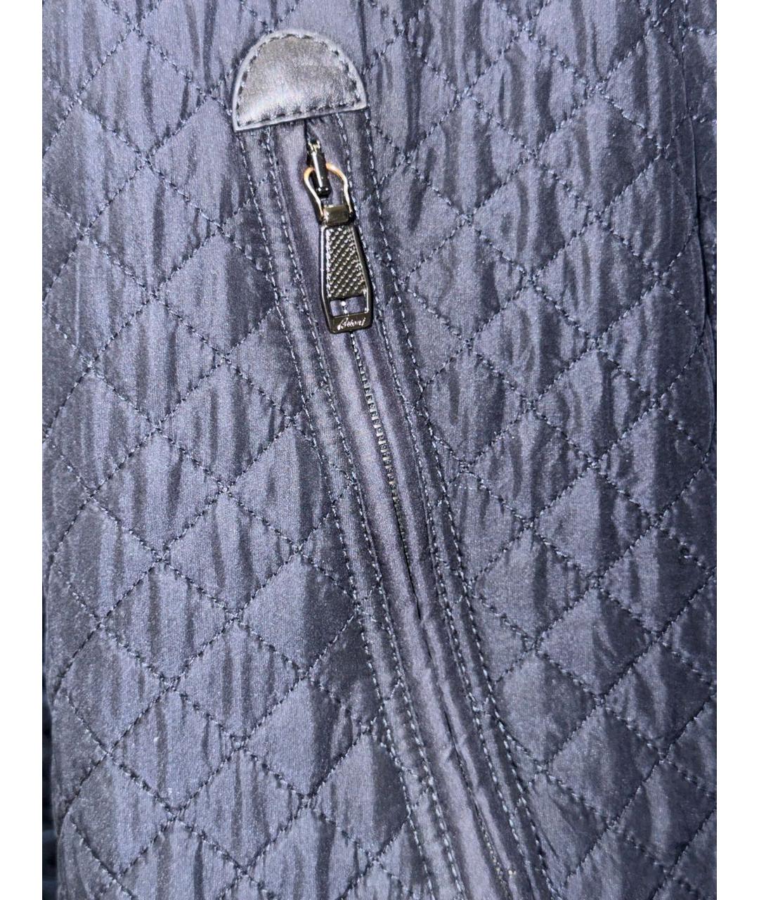 BRIONI Темно-синяя хлопковая куртка, фото 7