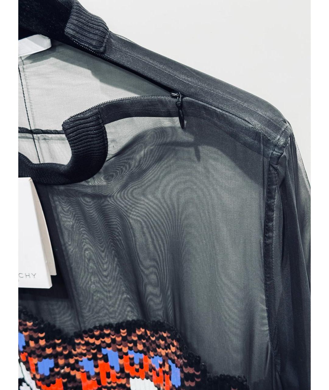 GIVENCHY Черная шелковая блузы, фото 7
