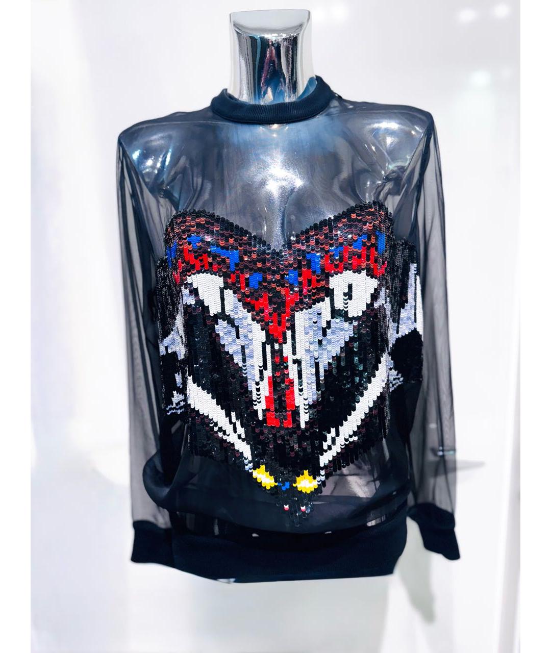 GIVENCHY Черная шелковая блузы, фото 8