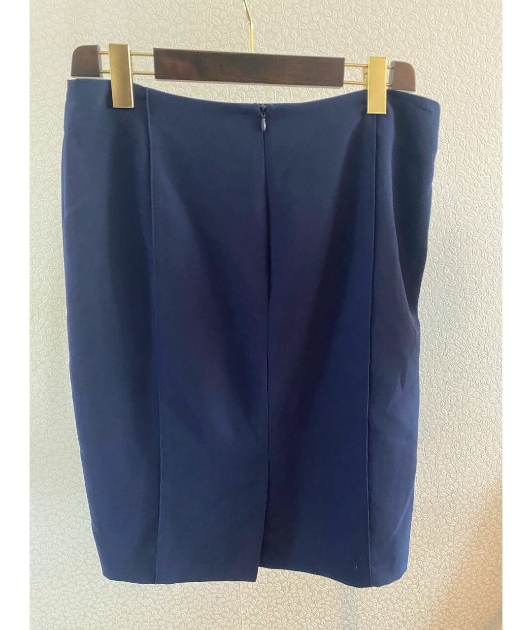 HERNO Темно-синяя полиэстеровая юбка миди, фото 2