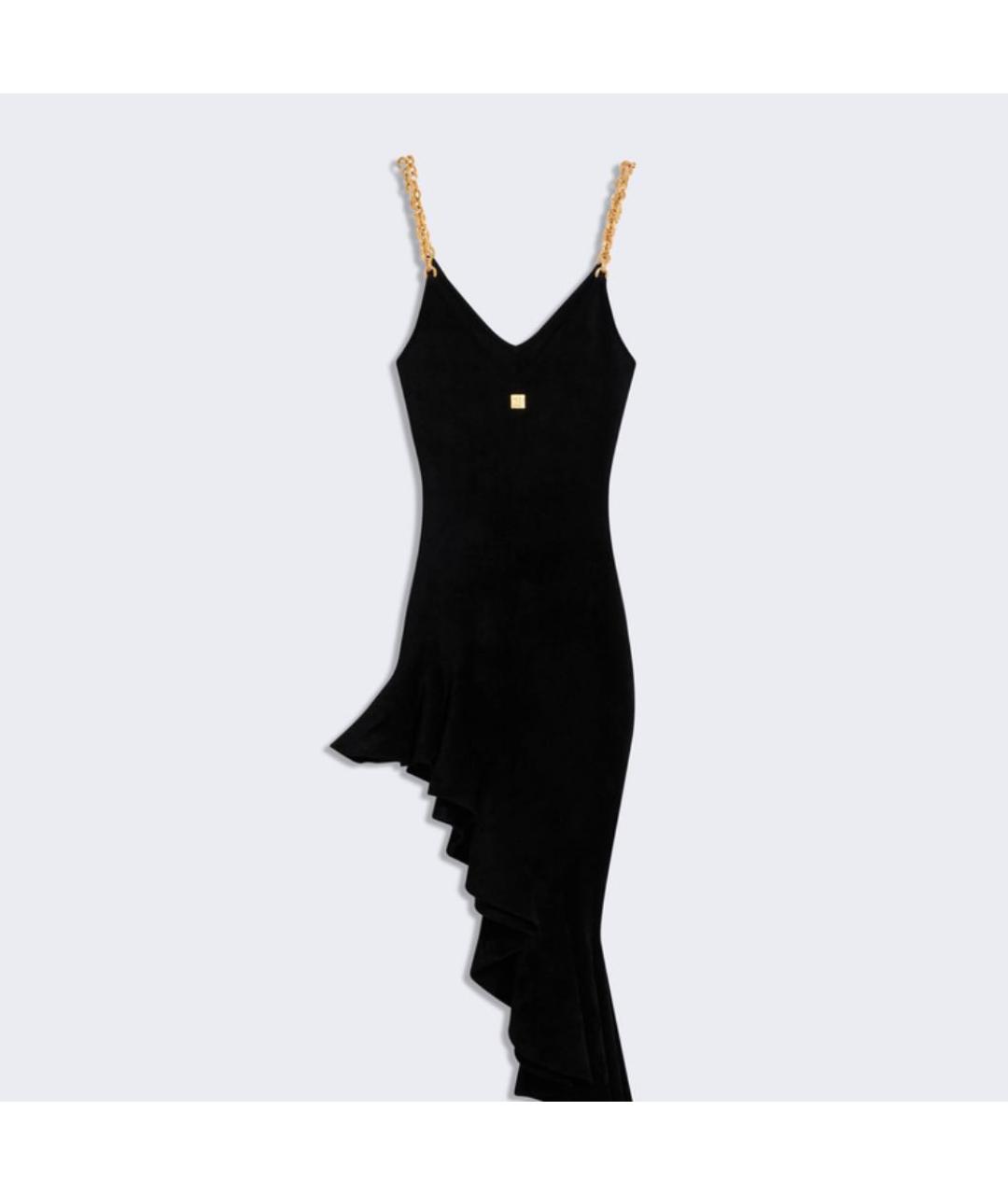 SCHIAPARELLI Черное вискозное вечернее платье, фото 4