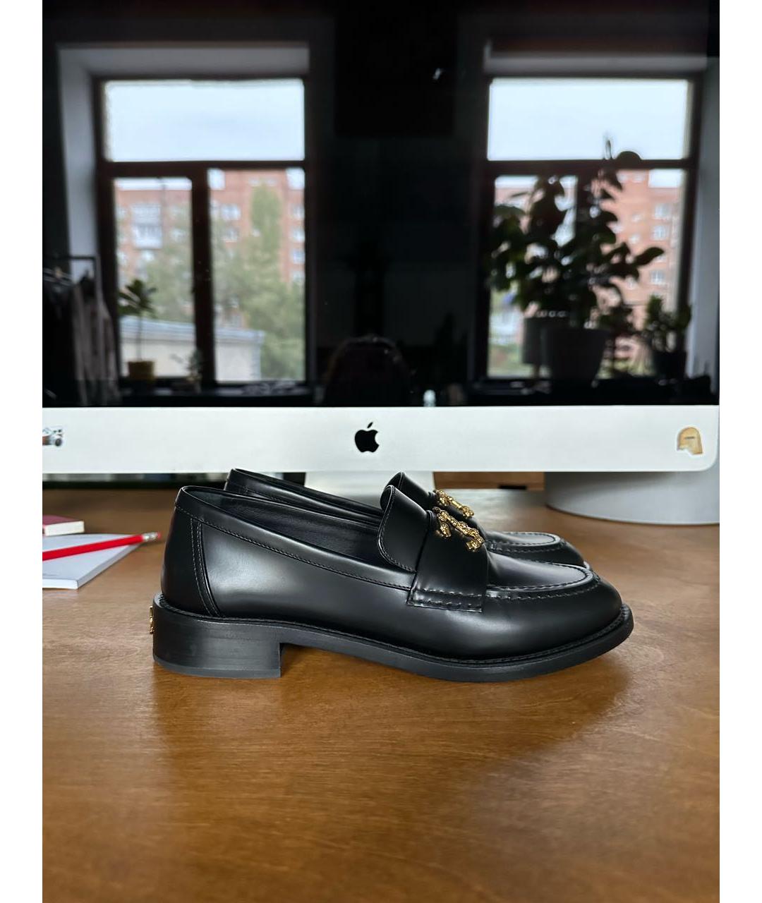 CHANEL Черные кожаные лоферы, фото 8