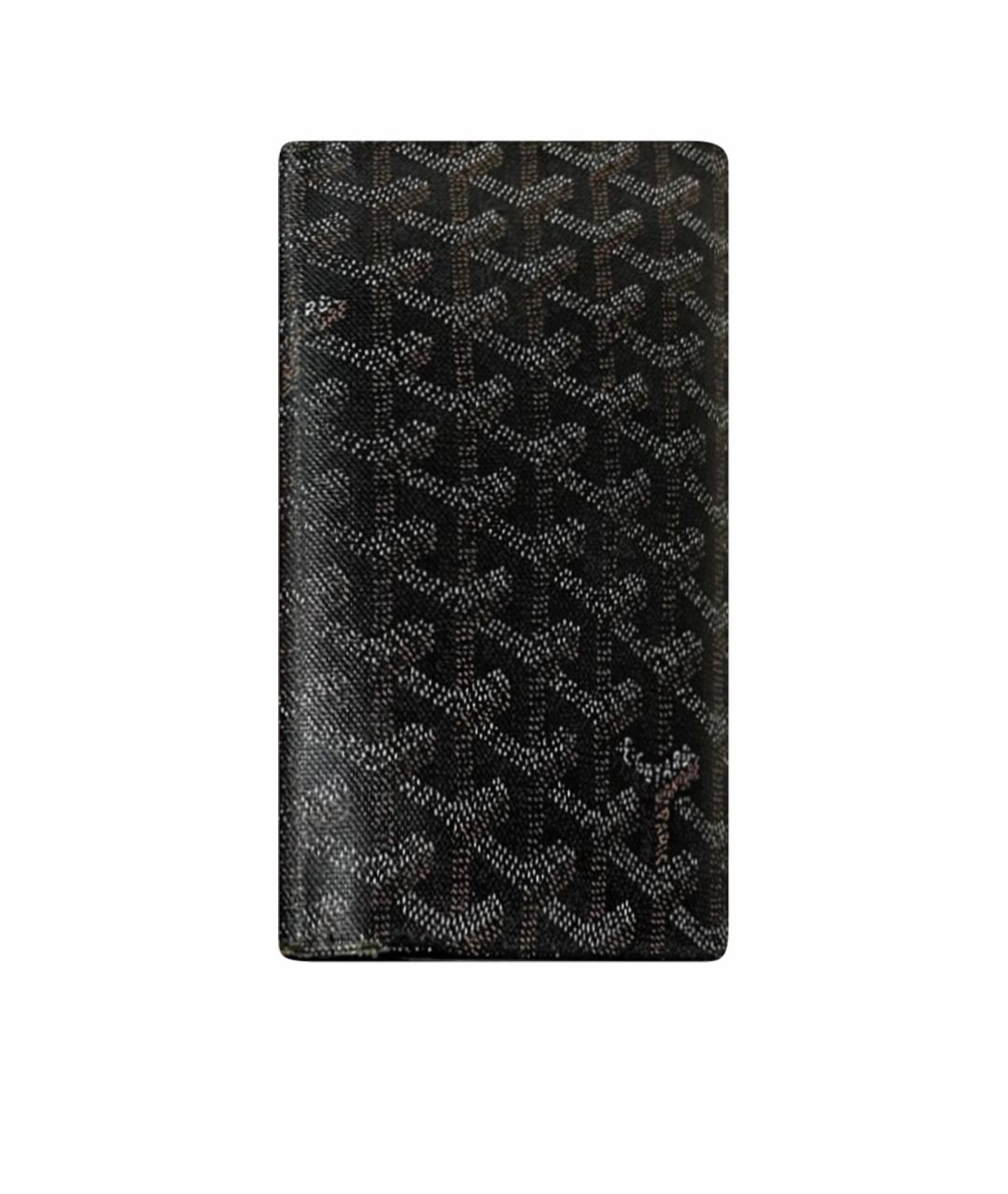 GOYARD Антрацитовый кожаный кошелек, фото 1